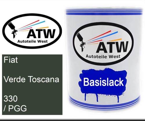 Fiat, Verde Toscana, 330 / PGG: 1L Lackdose, von ATW Autoteile West.